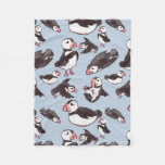 Customize Puffin Baby Fleece Blanket