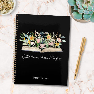 Customize Quote Watercolor Book Flower Floral 2027 Planner