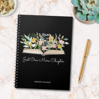 Customize Quote Watercolor Book Flower Notebook