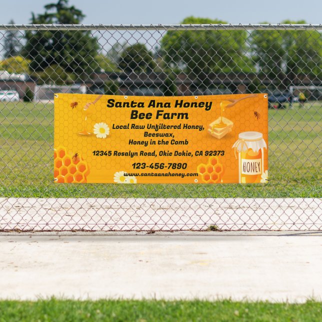 Customize Raw Honey For Sale Farm Business 2 Banner (Insitu)