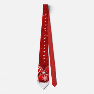 Customize Red Christmas Tie