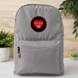 Customize Registered Nurse Heart Stethoscope EKG Patch