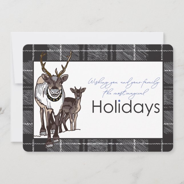 Customize Reindeer Deer Christmas Holiday Magical  (Front)