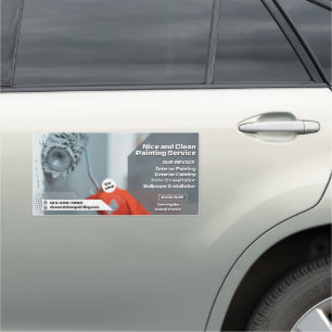 Customize Residential Commercial Painting Business Car Magnet