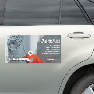 Customize Residential Commercial Painting Business Car Magnet