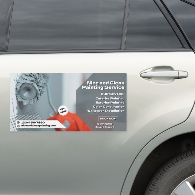 Customize Residential Commercial Painting Business Car Magnet (In Situ)