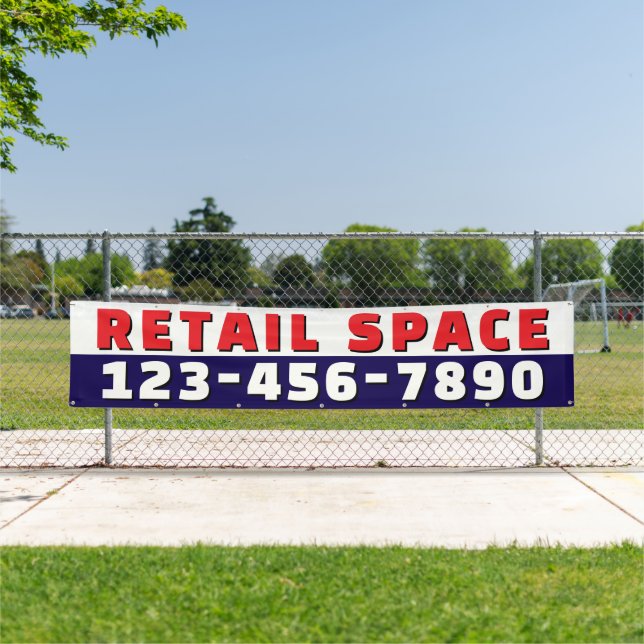 Customize Retail Space Available Business  Banner (Insitu)