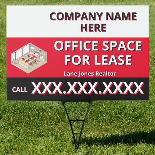 Customize Retail Space For Lease Company Logo Buil Sign (Insitu)
