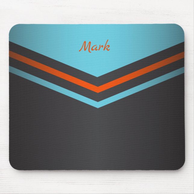 Customize Retro Stripes Mouse Pad (Front)