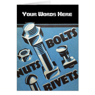 Customize Rivets, Nuts and Bolts Cards