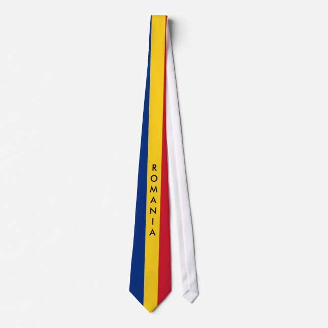 Customize Romania Flag Tie (Front)