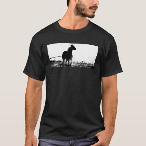 Customize Running Horse Pop Art Modern Template T_Shirt