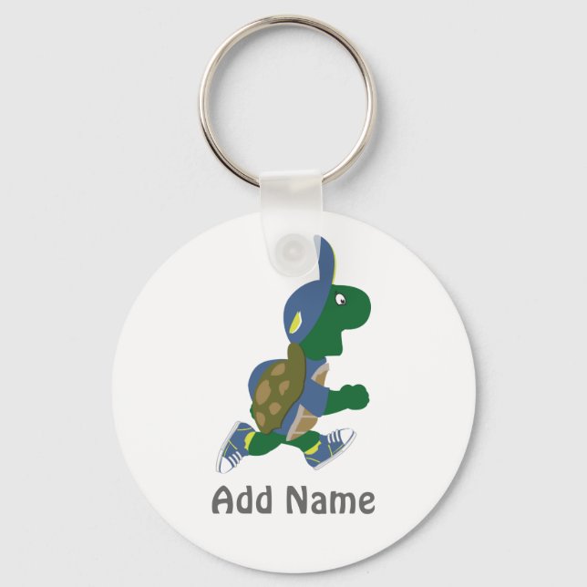Customize Running Turtle Keychain (Front)