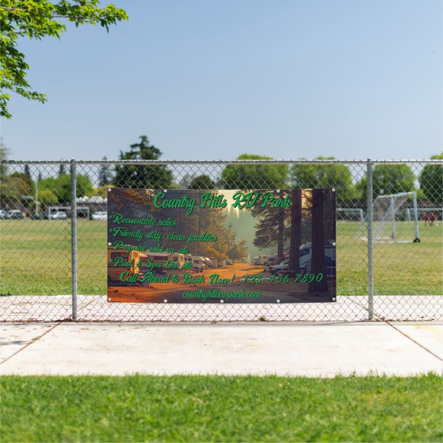 Customize RV Park Campground Highway  Banner (Insitu)