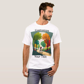 Customize Scenic Trail T-Shirt Bicycle