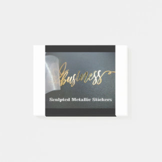 Customize Sculpted Metallic Stickers Post-it Notes