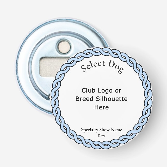 Customize Select Dog Award Bottle Opener (Front)