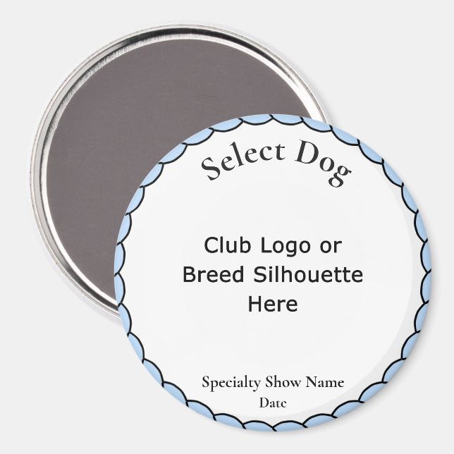 Customize Select Dog Award Magnet (Front/Back)