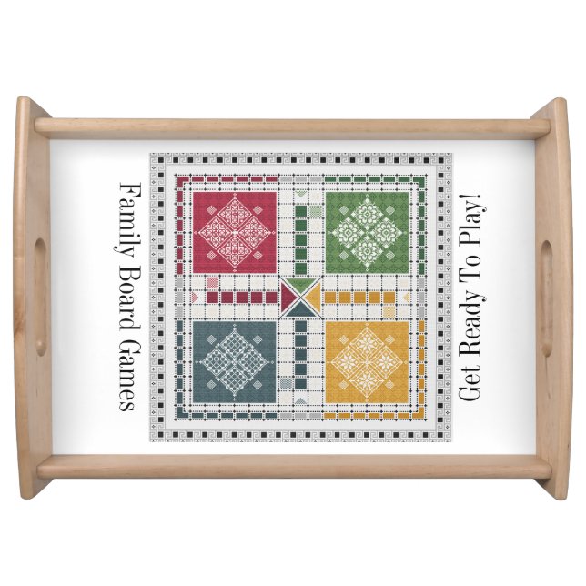 Customize Service Tray Kids Board Game Ludo (Front)