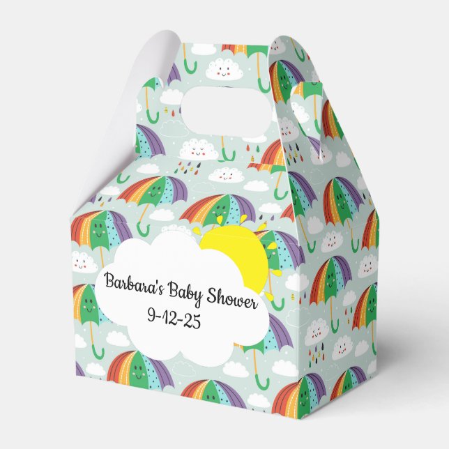 Customize Shower  Favor Boxes (Front Side)