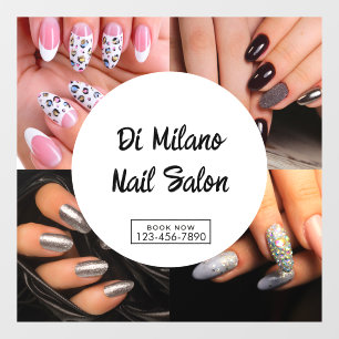 Customize Simple Colorful Nail Salon Promotion Window Cling