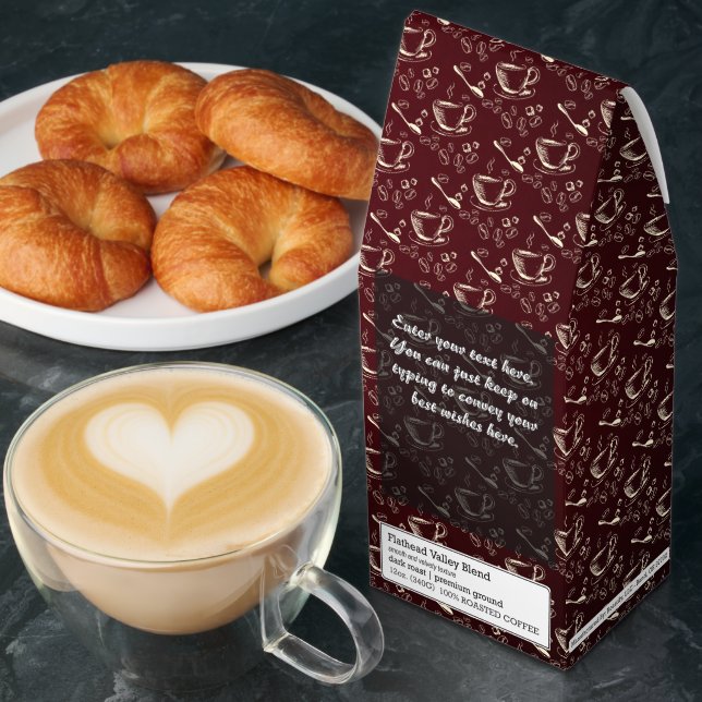 Customize Simple Congratulations Event Gift  Roasted Coffee (Breakfast)