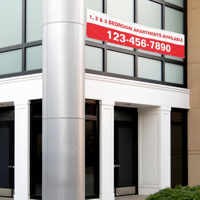 Customize Simple Large Apartment Complex Banner (Outside Building)