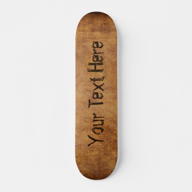 Customize Skateboard with Your Text or Delete it (Front)