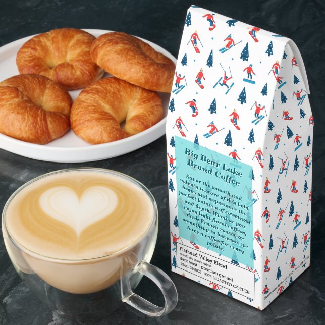 Customize Skiing Themed Branding Promo Merch 3 Roasted Coffee (Breakfast)