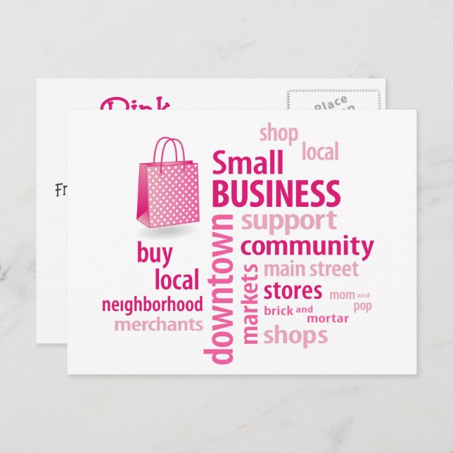 Customize Small Business  Postcard (Front/Back)