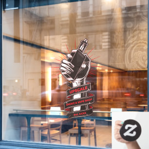 Customize Smoke and Vape Shop Small Business Window Cling