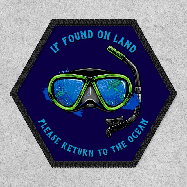 Customize Snorkeling Ocean Swimming Sports Patch (Front)