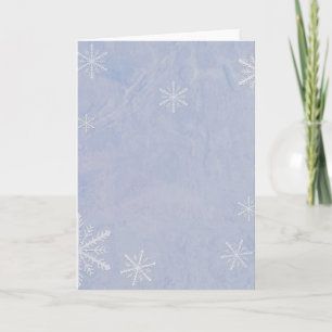 CUSTOMIZE Snowflake Paper 3 - Original Blue Holiday Card