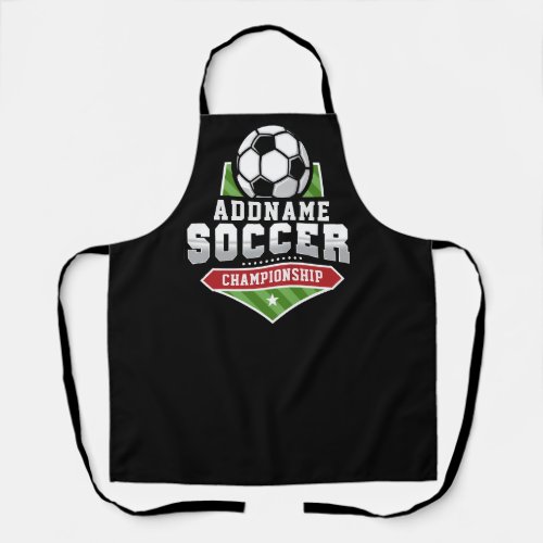 Customize Soccer ADD TEXT Varsity Team Player  Apron