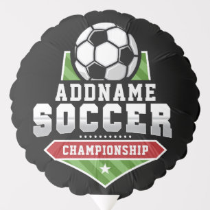 Customize Soccer ADD TEXT Varsity Team Player Balloon