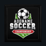 Customize Soccer ADD TEXT Varsity Team Player  Gift Box<br><div class="desc">Soccer Player ADD NAME,  Association Football Team Personalized Gifts! Add your Name or Custom Text. Need help? Send us a message!</div>