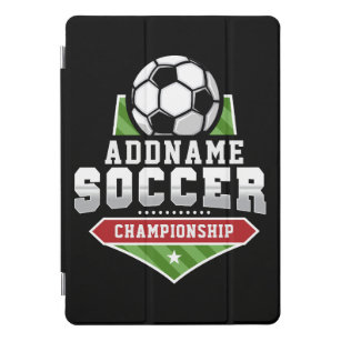 Customize Soccer ADD TEXT Varsity Team Player  iPad Pro Cover