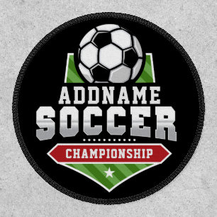 Customize Soccer ADD TEXT Varsity Team Player  Patch