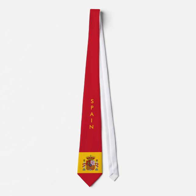 Customize Spain Flag Tie (Front)