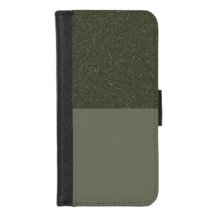Customize Speckled Moss Green Wallet Case