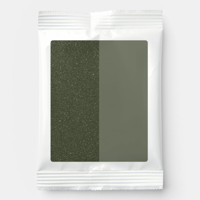 Customize Split Green Drink Mix Packet (Front)