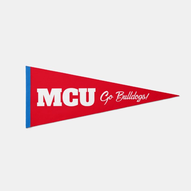 Customize Sports Team Promotional Pennant Flag (Front)