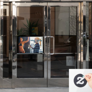 Customize Spray Tanning Booth Business 3 Window Cling