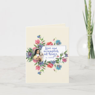 Customize St. Therese Valentine's Day Holiday Card