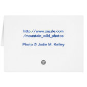 Customize Steller's Jay Card (Back Horizontal)