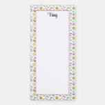 Customize Summer Beach Pattern Magnetic Notepad