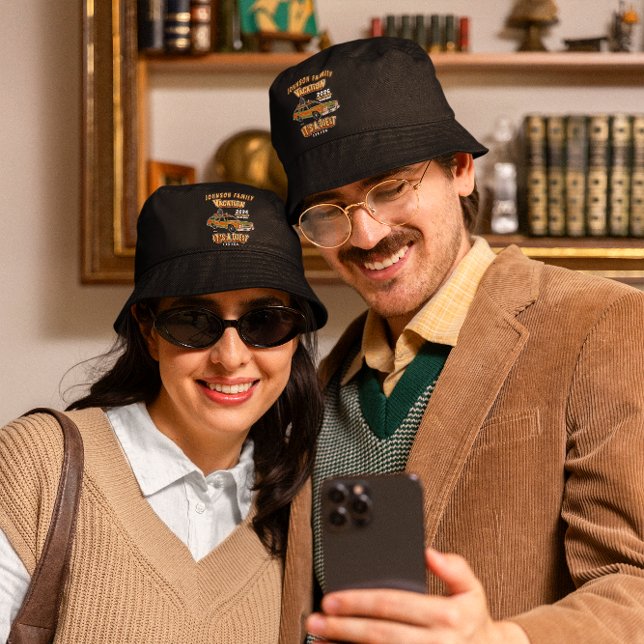 Customize Summer Family Vacation Beast Wagon Bucket Hat (Creator Uploaded)