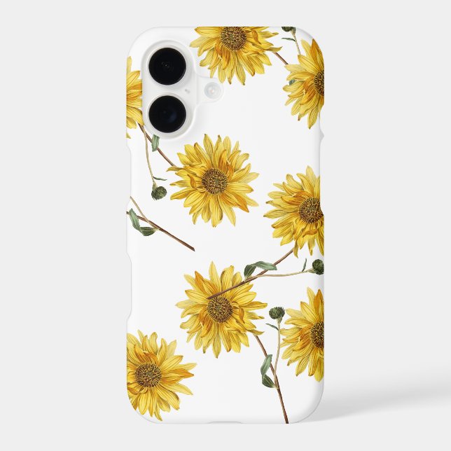 Customize Sunflower Design Iphone Case (Back)