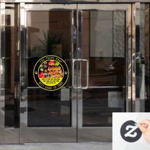 Customize Sushi Restaurant Front Door Window Cling