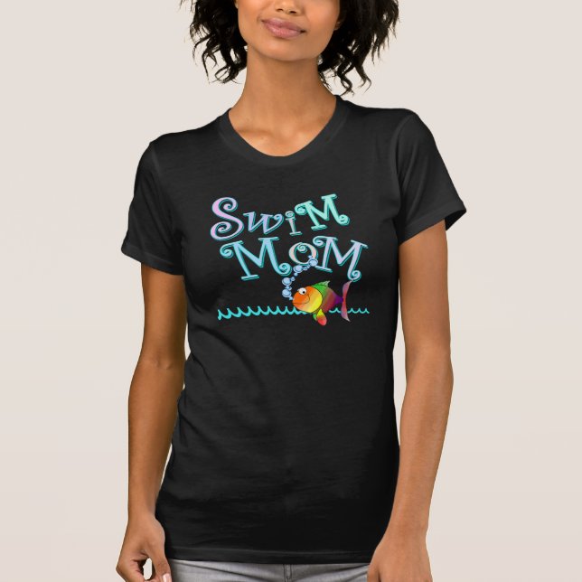 Customize Swim Mom T-Shirt (Front)
